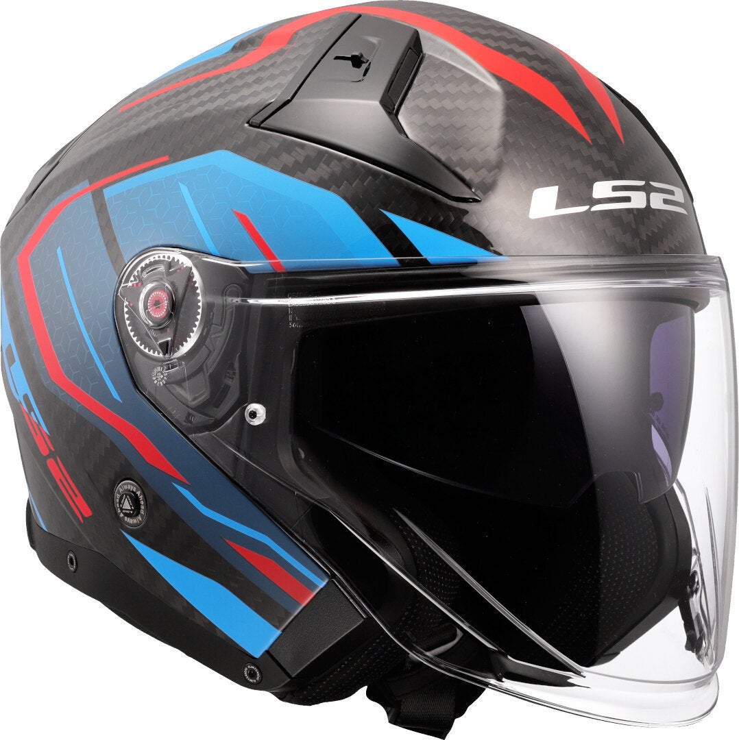 LS2 OF603 Infinity II Carbon Urus Jet Helmet carbon/blue/red L (59/60) Figure 7