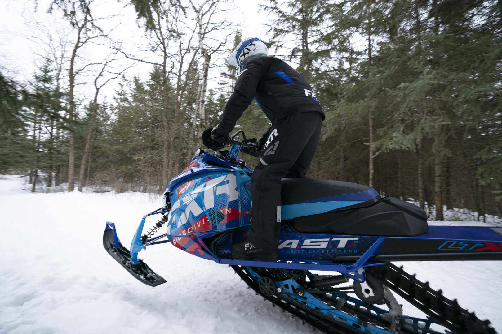 FXR Team FX 2023 Snowmobile Bib Pants black/white XL Figure 4