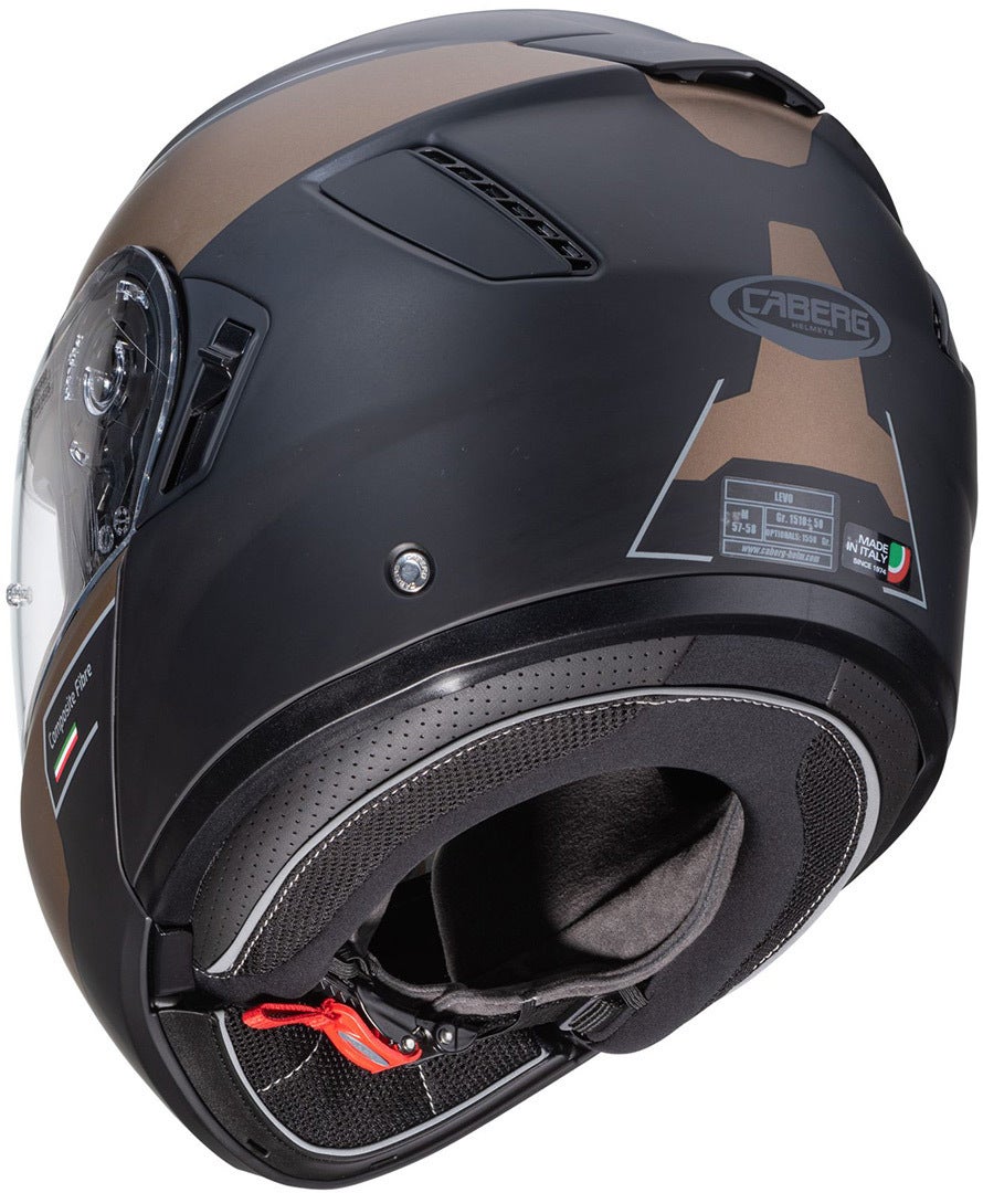 Caberg Levo Prospect Casco nero opaco/marrone chiaro XXL (63/64) Figura 4