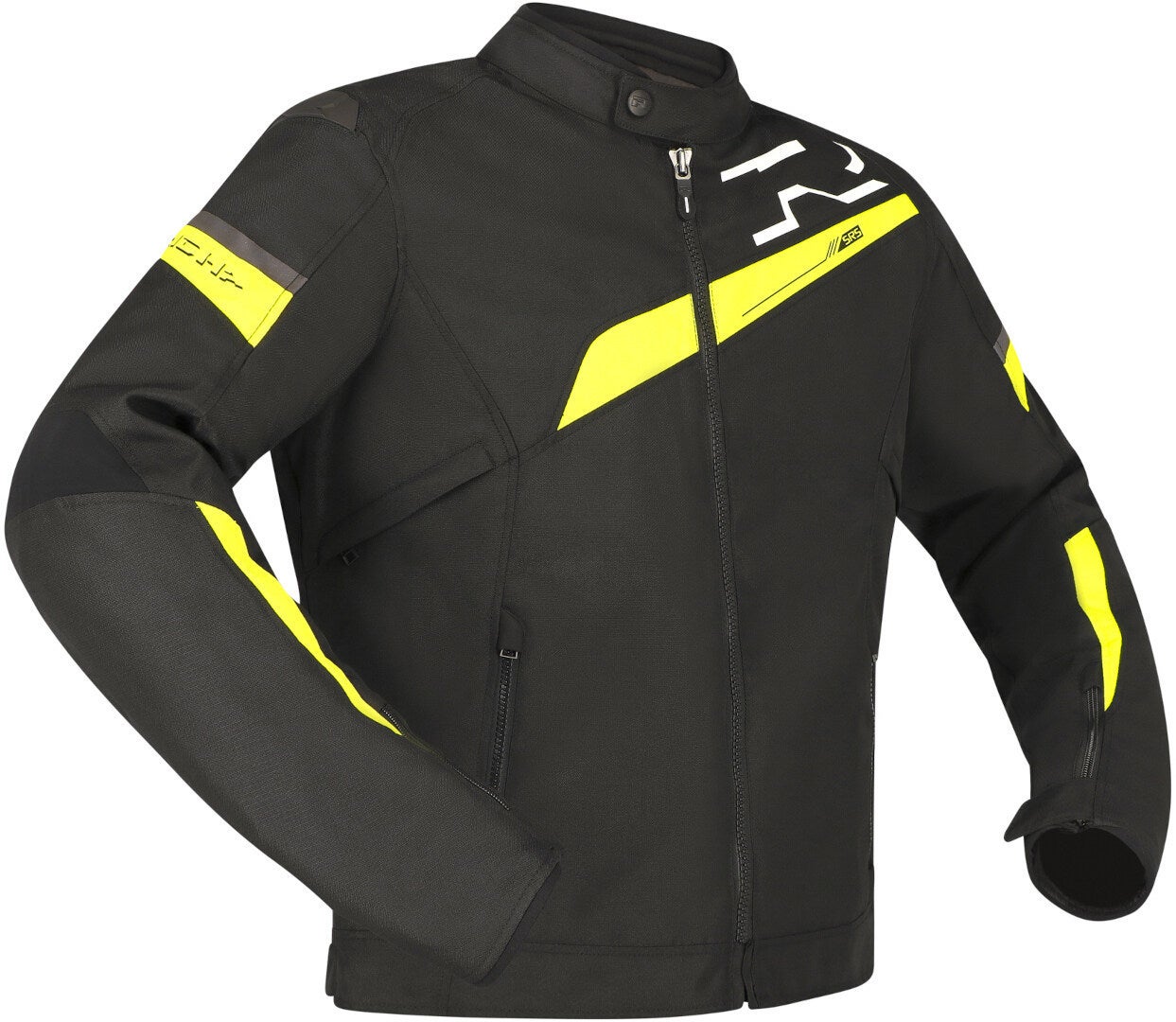 Richa Gotham 3 WP waterproof Motorcycle Textile Jacket black/yellow XXL Figure 1