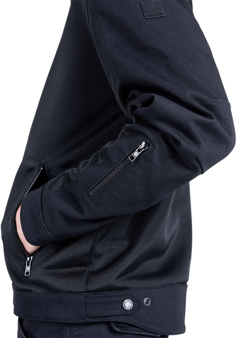John Doe Aero Mesh Black perforated Motorcycle Textile Jacket S Figure 23