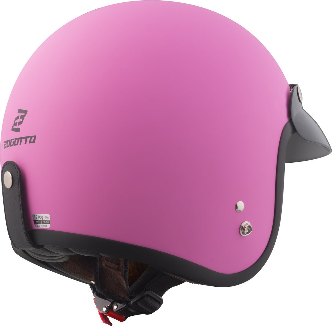 Bogotto H541 Solid Casque jet rose mat S Figure 4