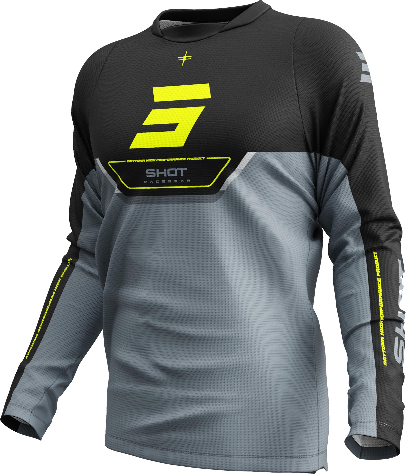 Shot Devo Daytona Motocross Jersey gelb 3XL Abbildung 1