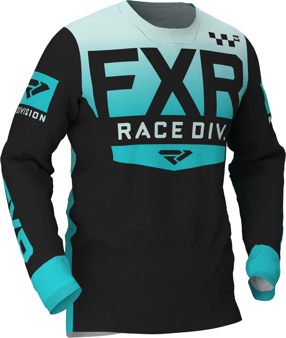 FXR Helium Motocross Jersey Sort/turkis M Figur 1