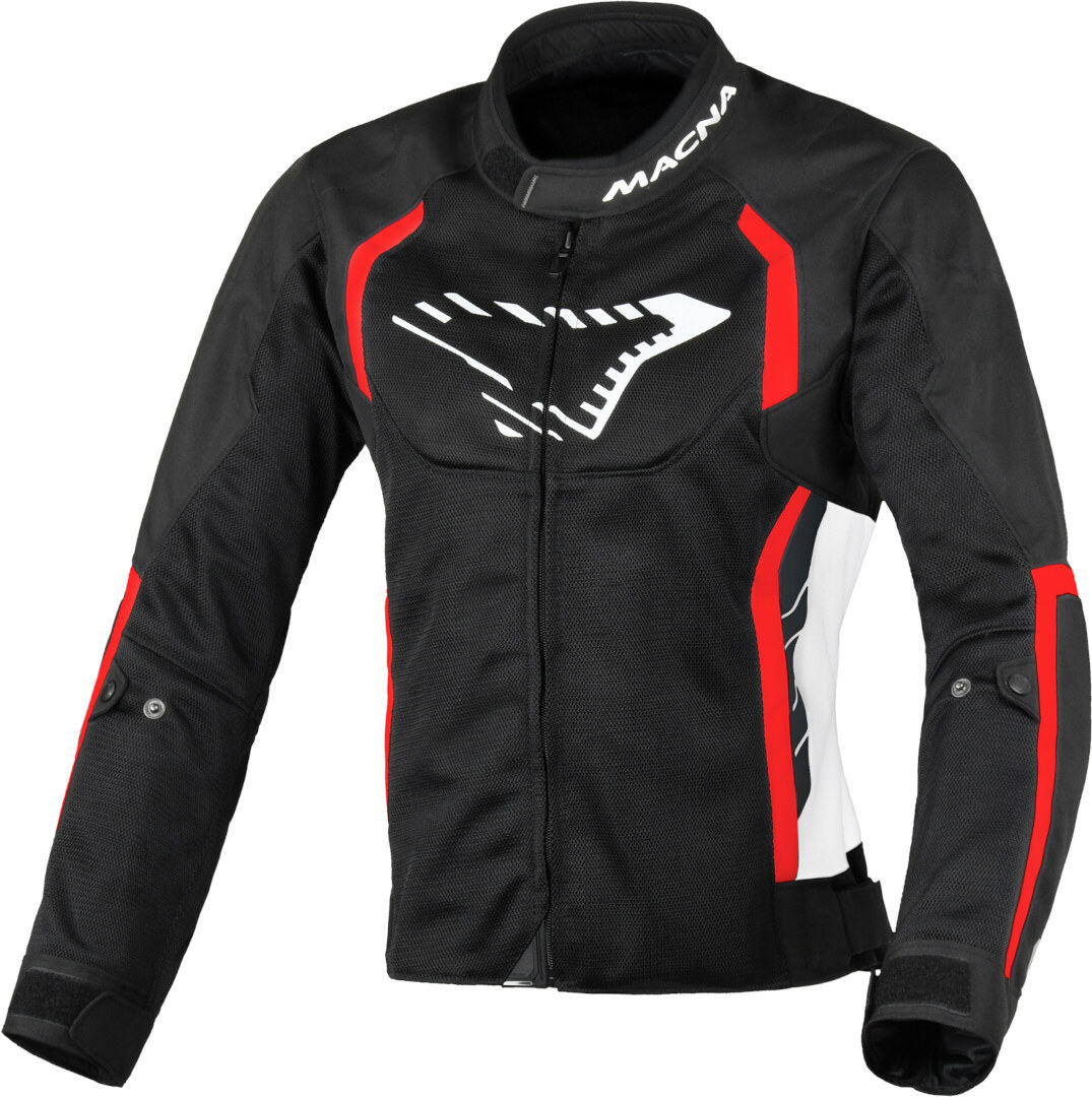 Macna Grisca Ladies Motorcycle Textile Jacket black/red/white S Figure 1