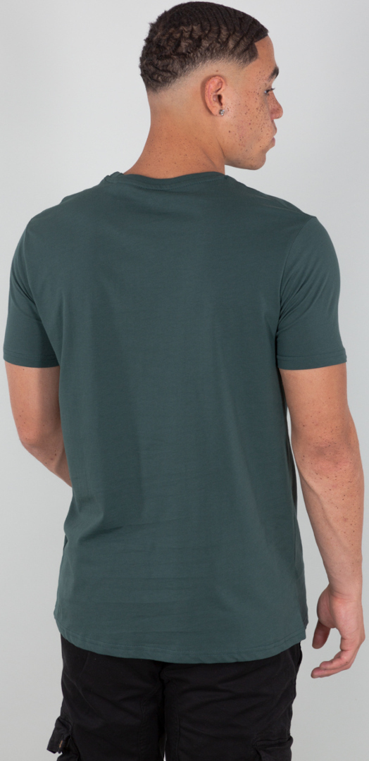Alpha Industries Basic T Small Logo T-paita Tummanvihreä S Kuva 2