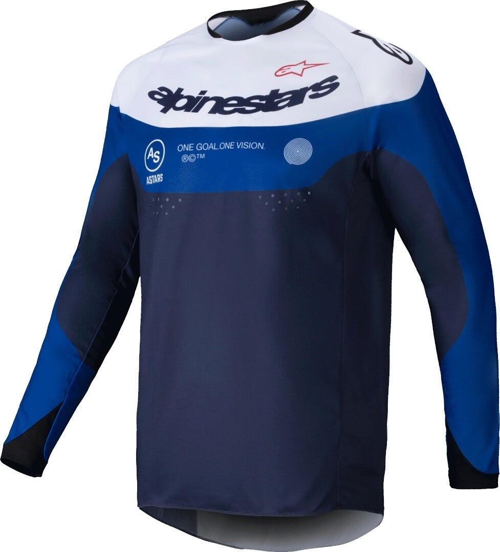 Alpinestars Pro-Dura Motokrosový dres modrobílá L Obrázek 1