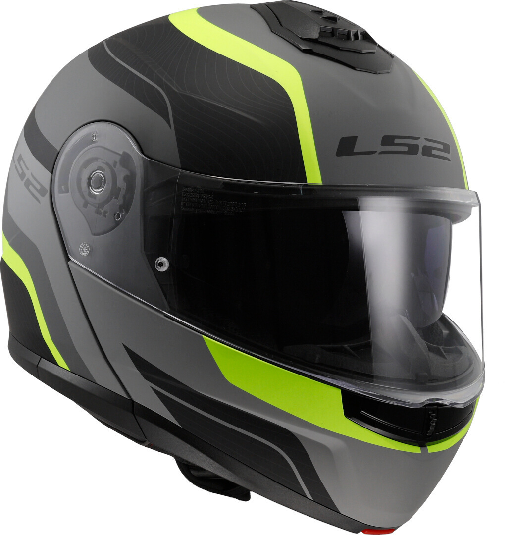 LS2 FF908 Strobe II Monza Cască Negru mat/gri/galben-neon XS (53/54) Figura 6