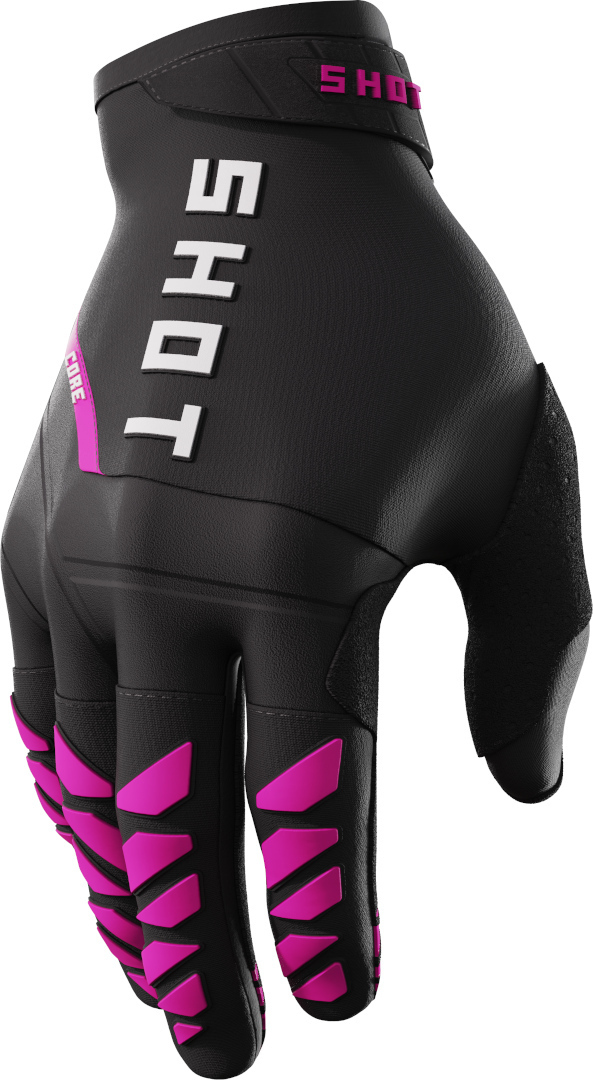 Shot Core Mănuși de motocross Negru/roz 7 Figura 1