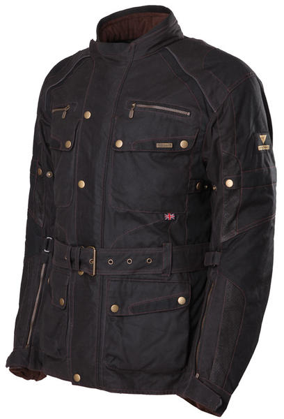 Modeka Glasgow Wax Jacket black M Figure 1