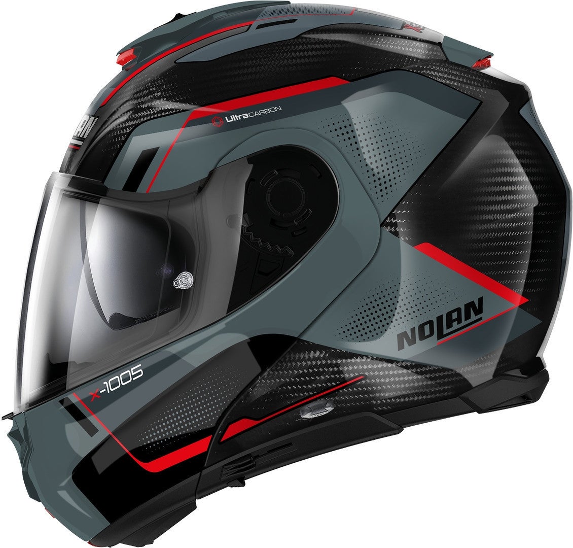 Nolan X-1005 Ultra Carbon Undercover N-Com Capacete cinza/vermelho S (56) Figura 3