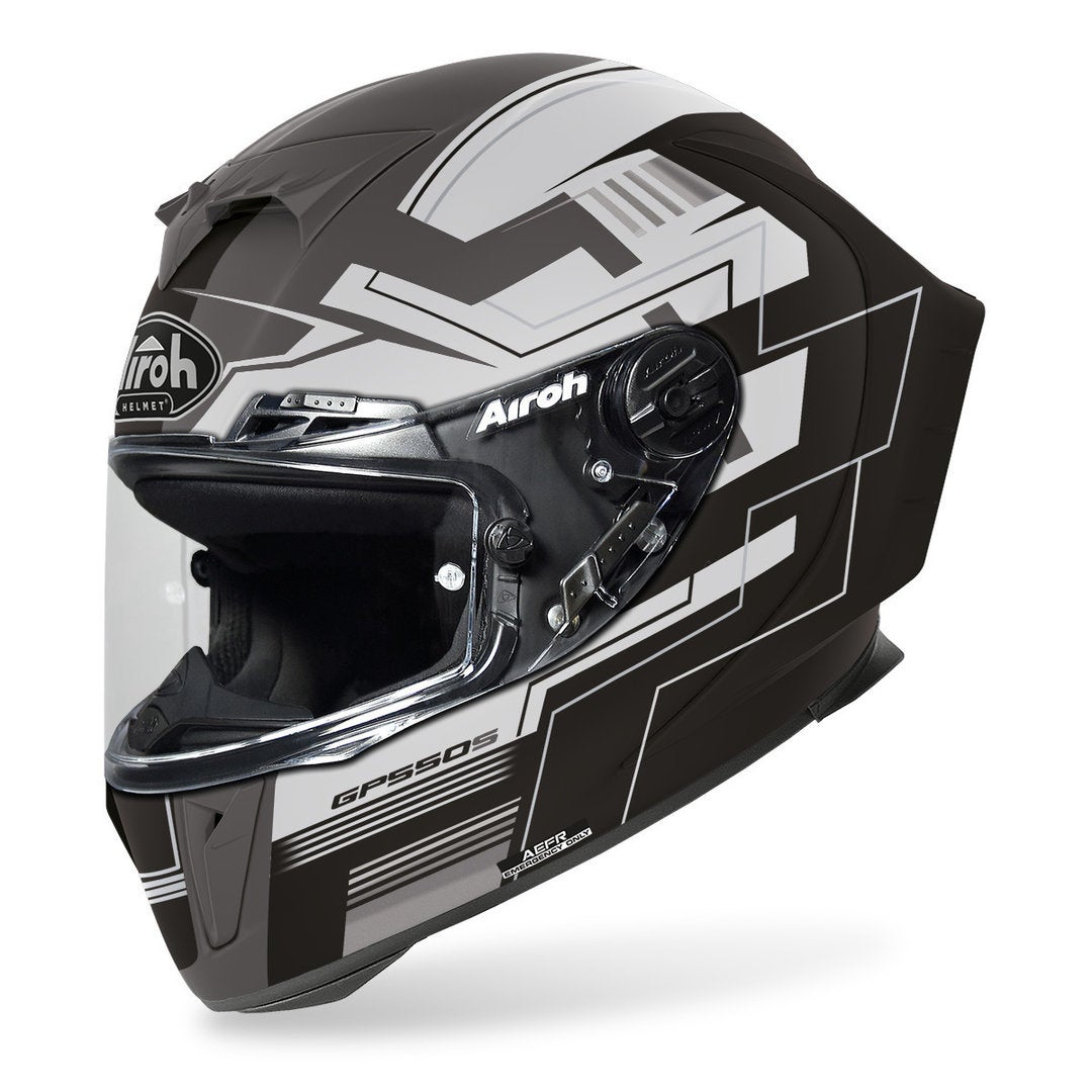 Airoh GP 550S Challenge Capacete preto fosco/cinza XS (53/54) Figura 1