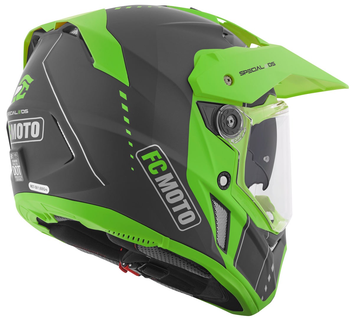FC-Moto Merkur Pro Air Casco Enduro nero/verde XL Figura 9
