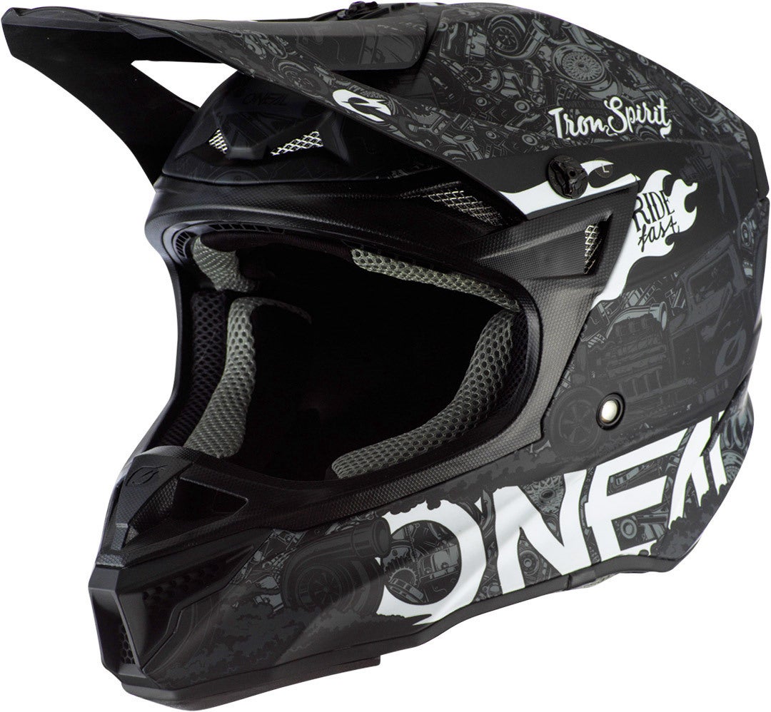 Oneal 5Series Polyacrylite HR Casco motocross Bianco/nero S (55/56) Figura 1