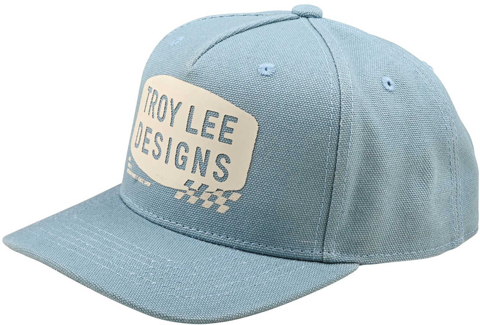Troy Lee Designs Curved Stamp Șapcă Snapback Albastru deschis Figura 1