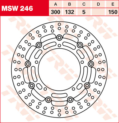 TRW Lucas MSW246 brake disc floating Figure 1