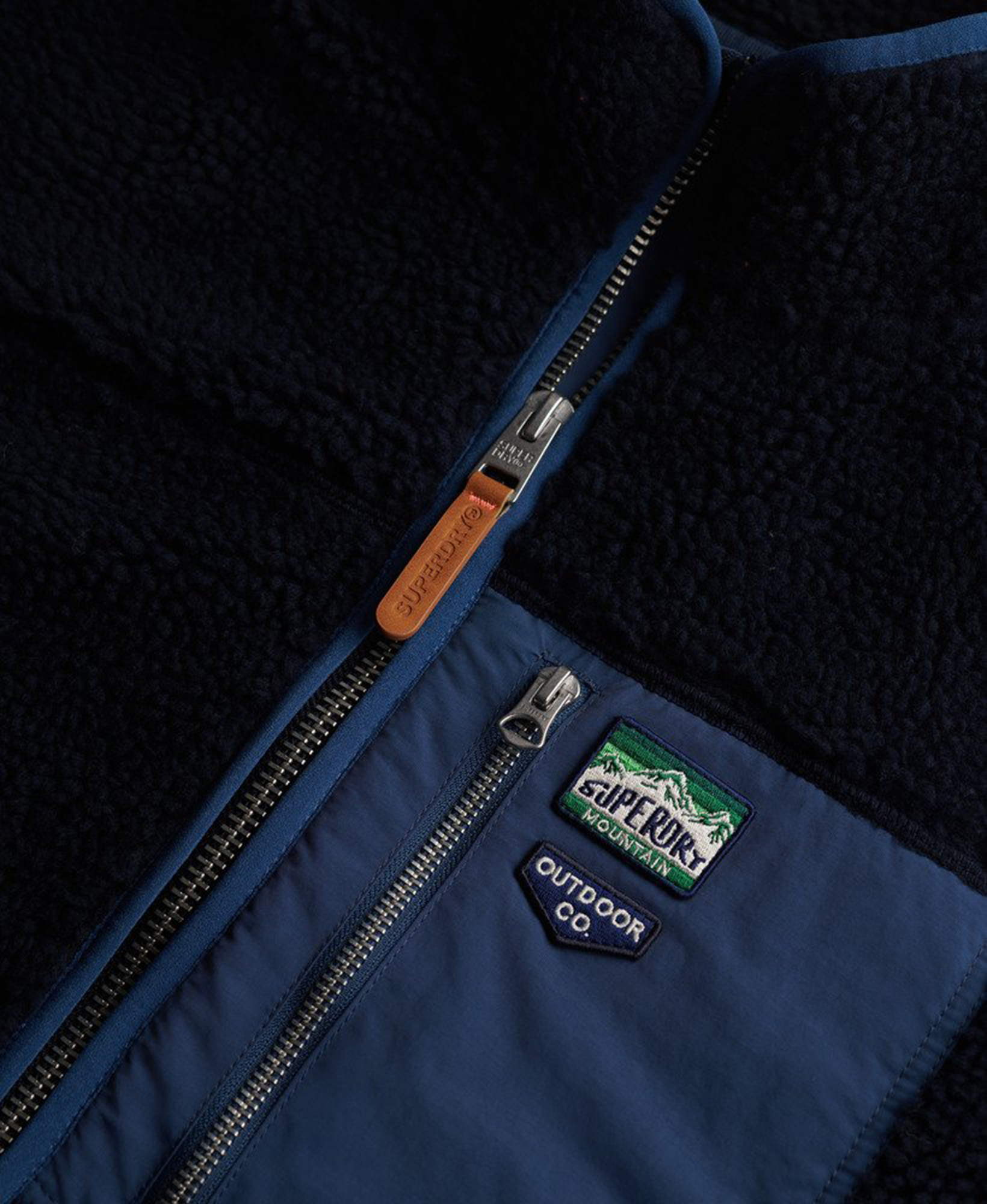 Superdry & Co Vintage Retro Giacca in pile Blu navy M Figura 2