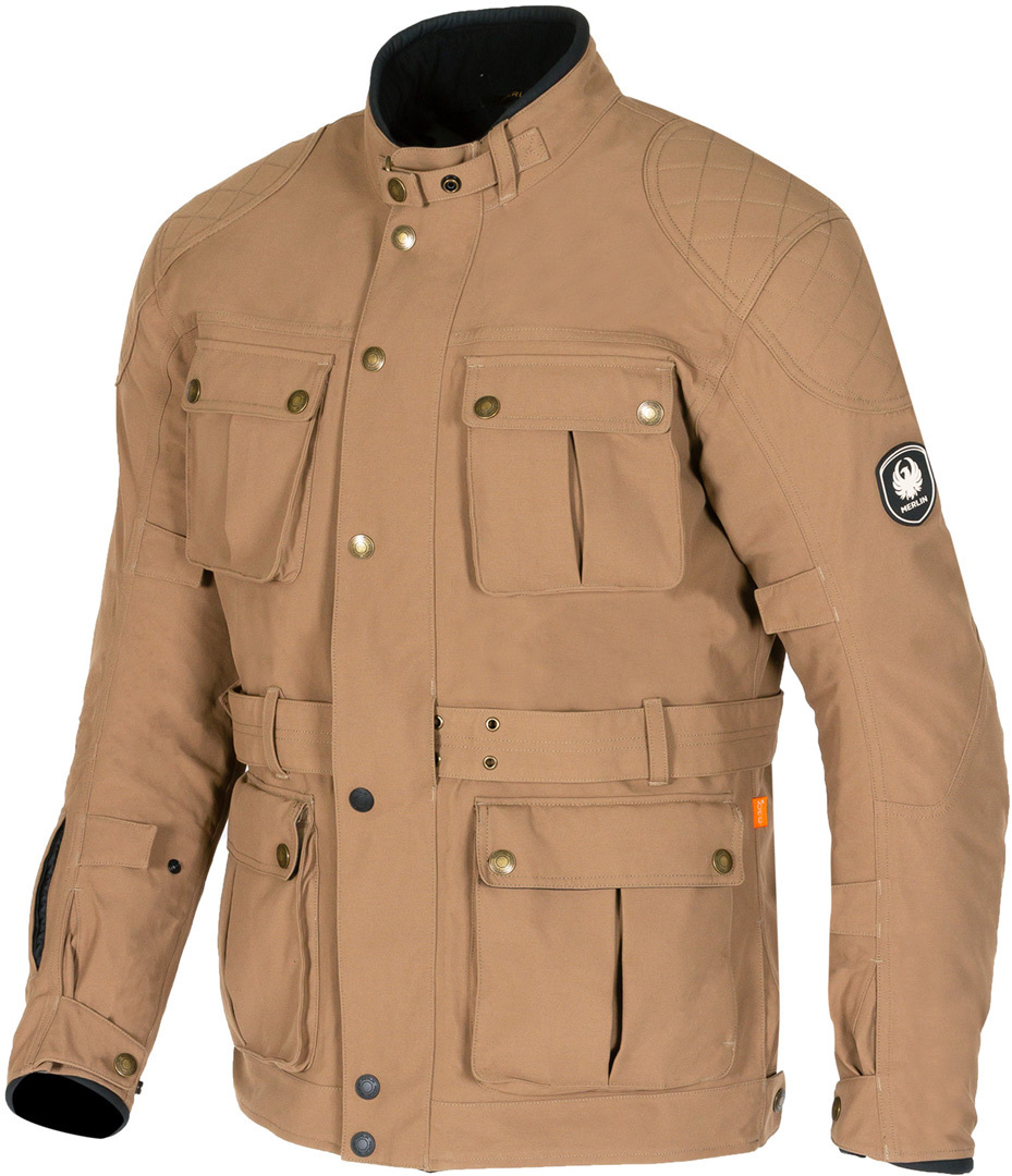 Merlin Burslem Eco Laminated Motorcycle Textile Jacket Sand XXL Figure 1