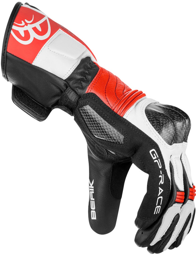 Berik Zoldar Dames Motorhandschoenen Zwart/Rood M Figuur 3