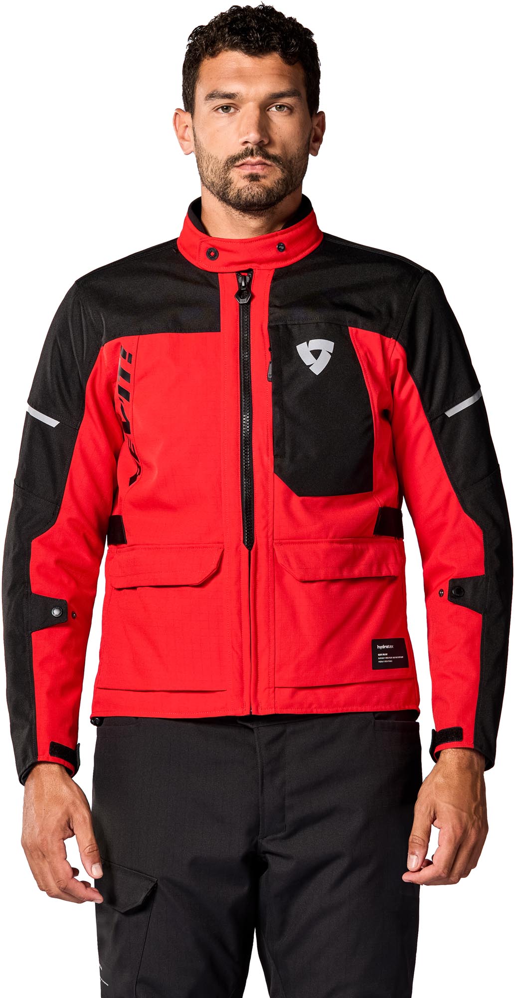 Revit Convergent H2O waterproof Motorcycle Textile Jacket red/black M Figure 3