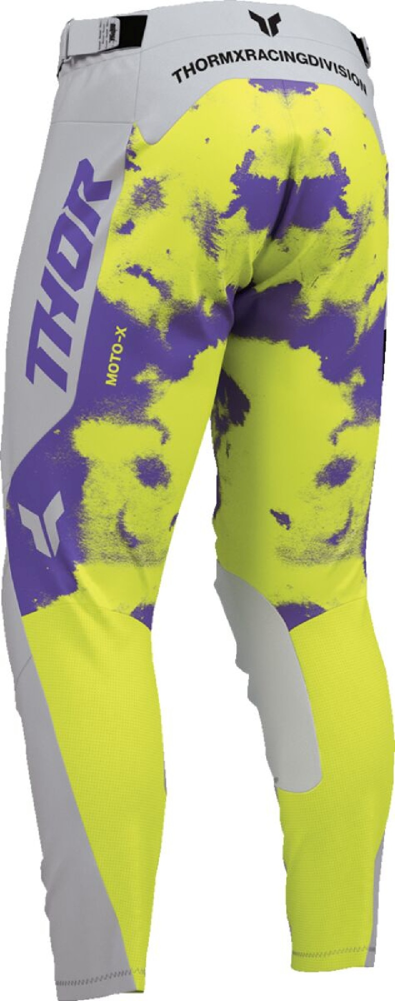 Thor Launchmode Bleach Pantalons de motocross Gris/Jaune/Violet 38 Figure 2