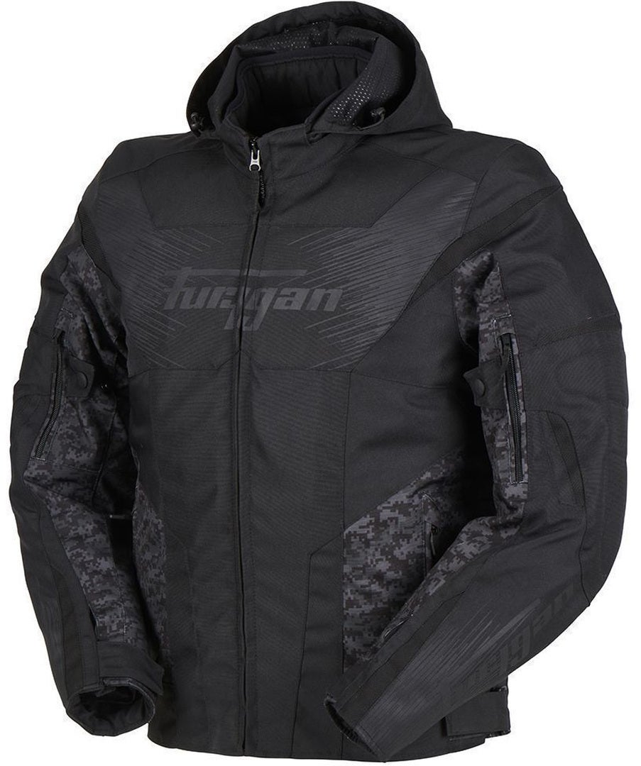 Furygan Shard Waterproof Motorcycle Textile Jacket black/camouflage XL Figure 3