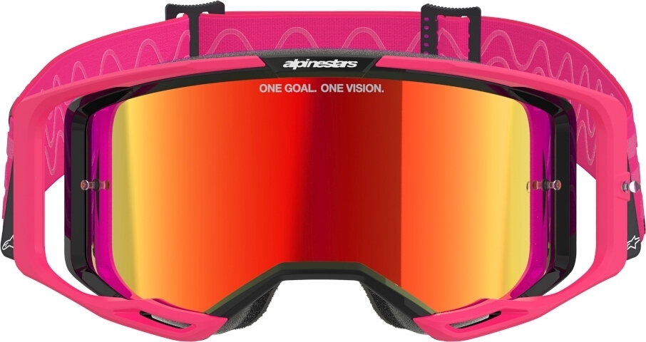 Alpinestars Vision 8 Corp Mirror Stripes Ochelari de motocross roz Figura 3