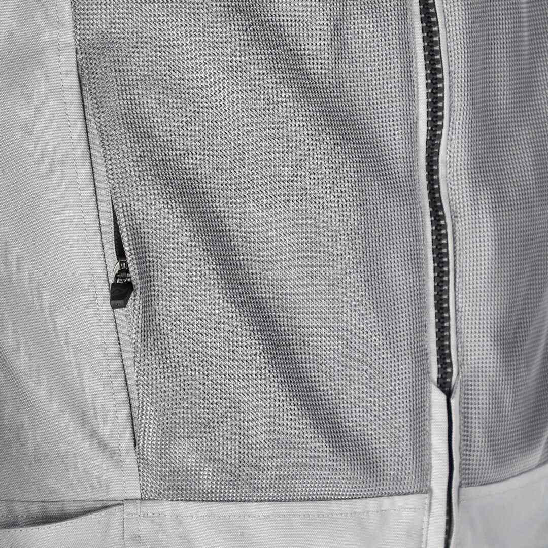 Acerbis Ramsey Vented 2.0 Mesh Motorrad Textiljacke hellgrau M Abbildung 3