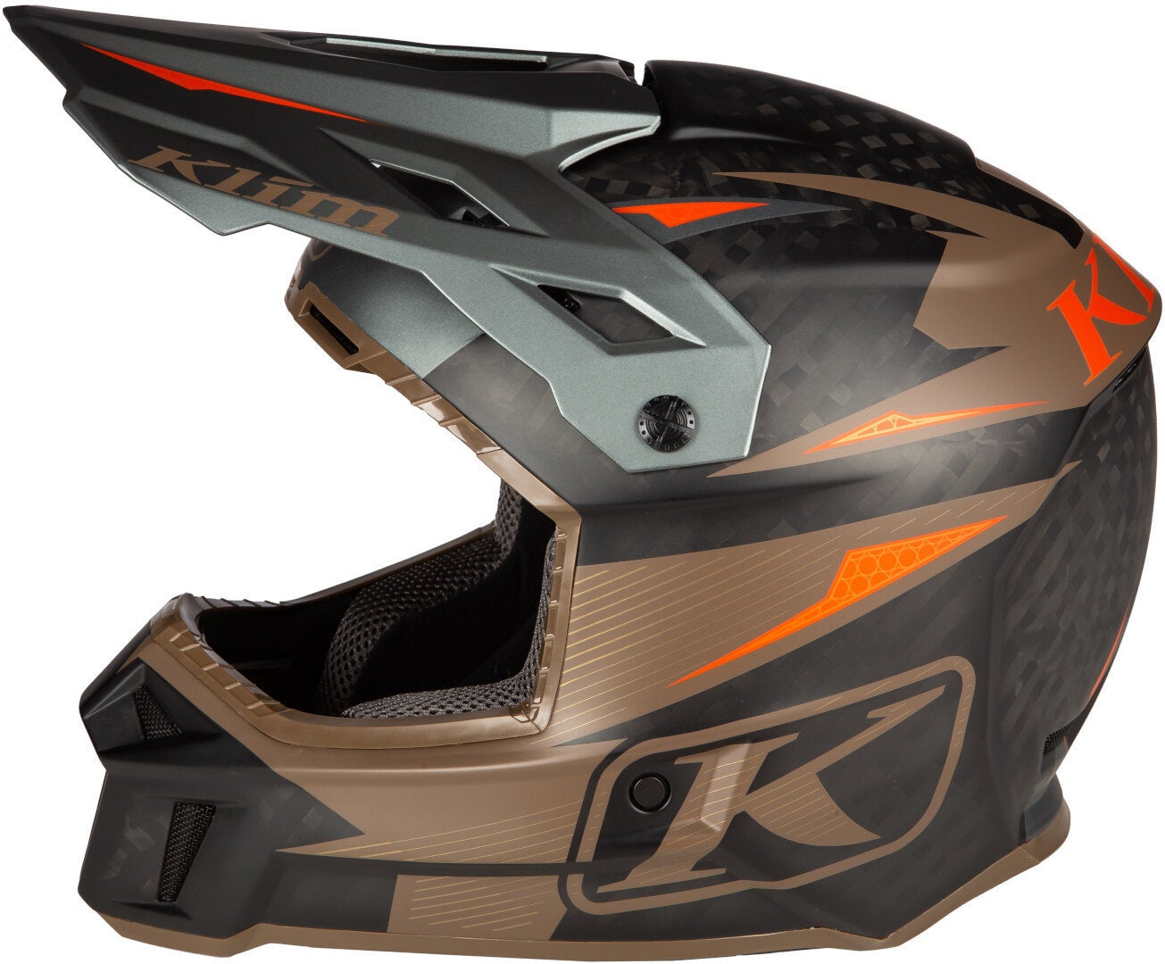 Klim F3 Carbon Pro Motocross Helmet brown/black XXL (62/63) Figure 7