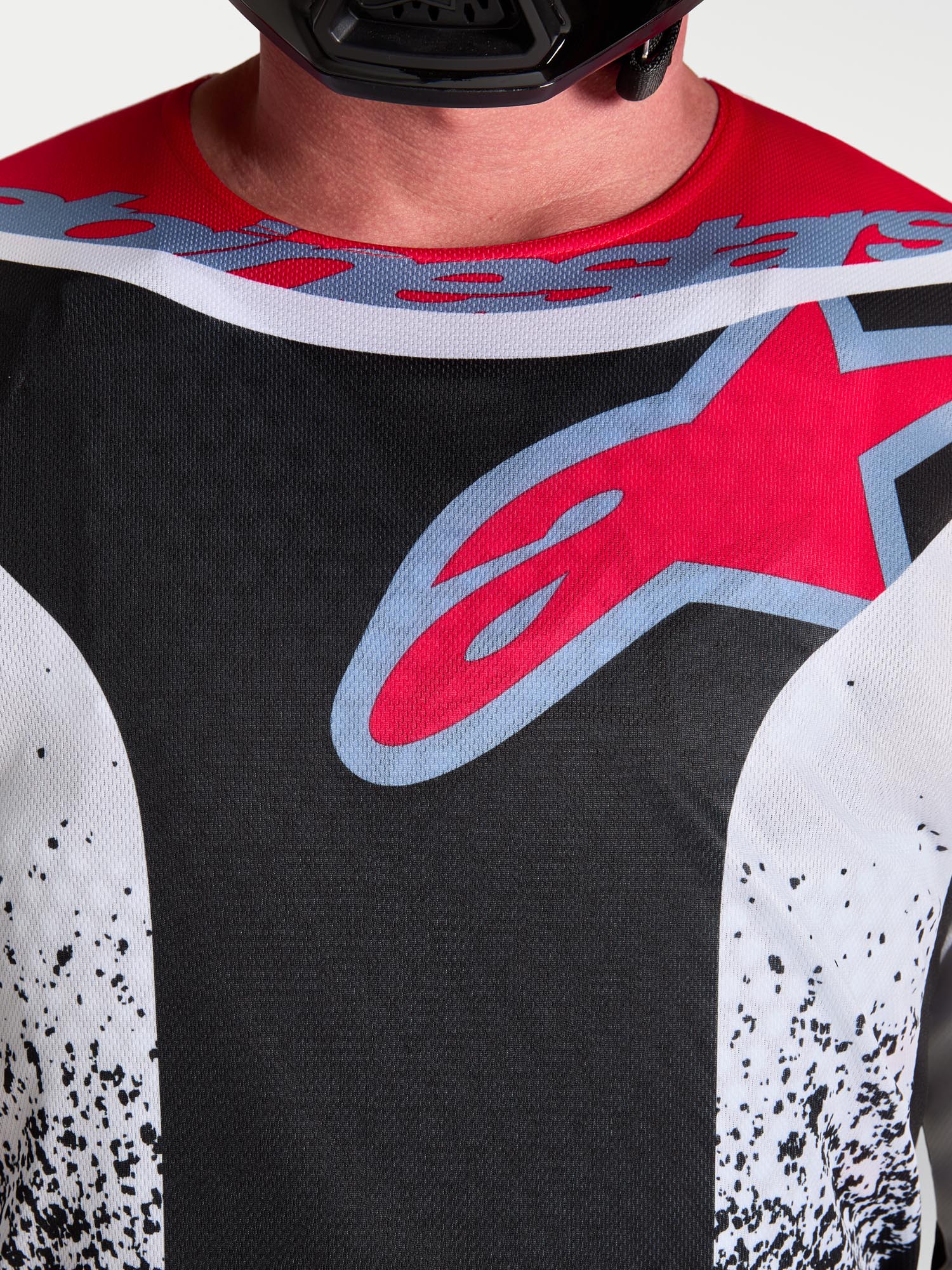 Alpinestars Fluid Drag Motocrosstrøje sort/hvid/rød/blå M Figur 7