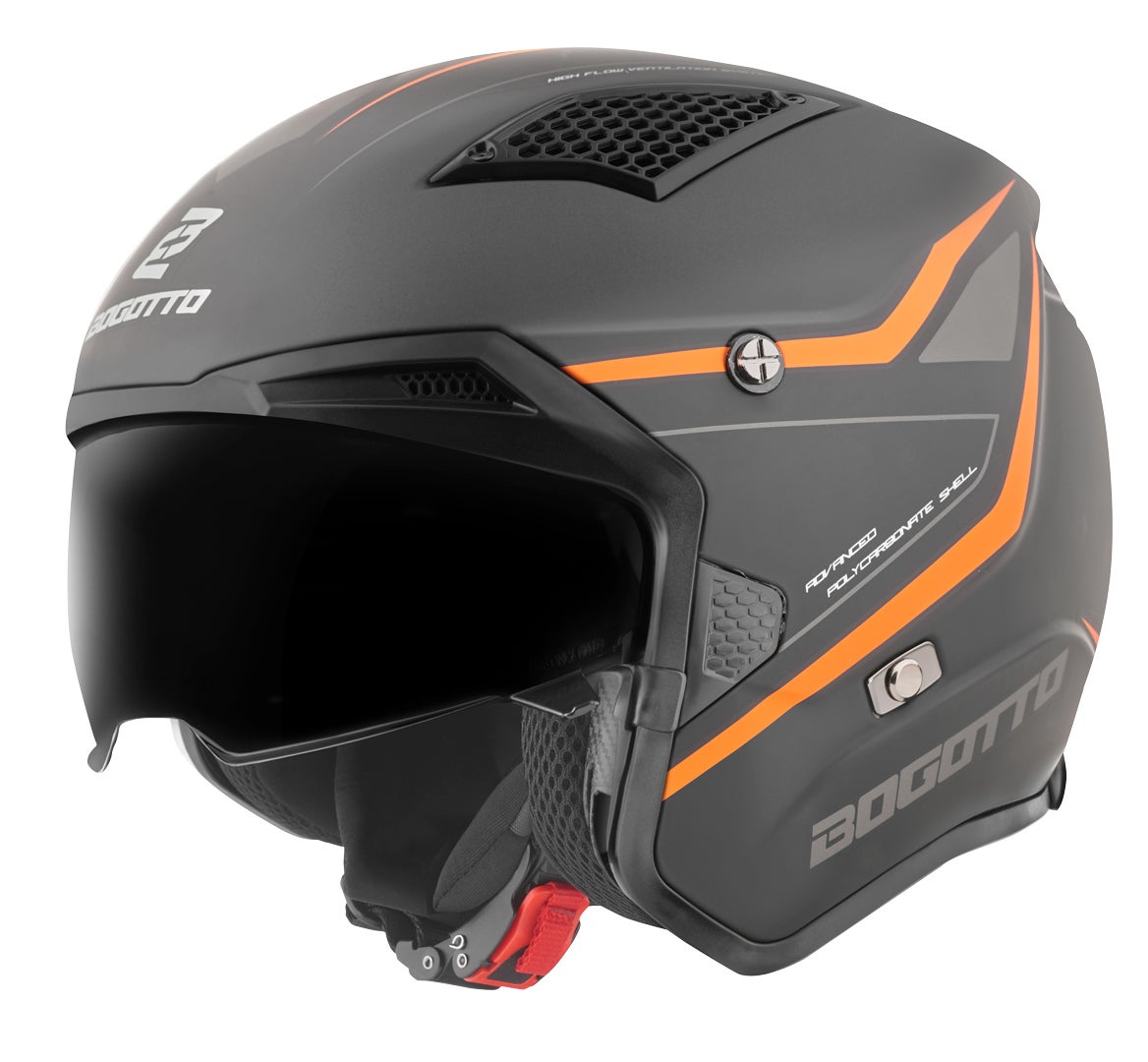 Bogotto Radic WN-ST Hjelm orange/sort M Figur 4