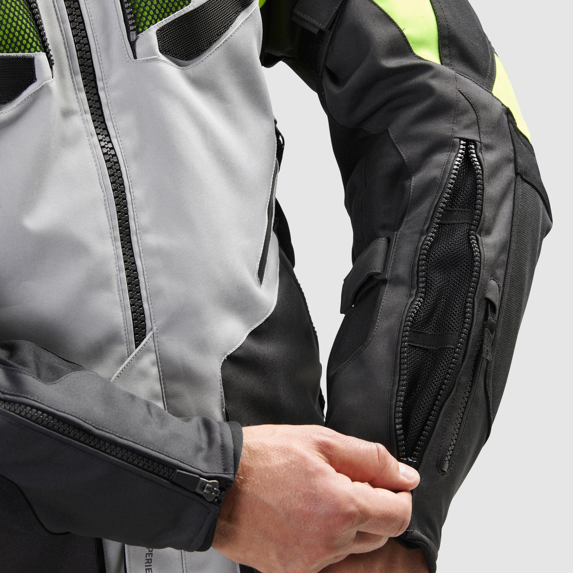 Rebelhorn Hiker 4 waterproof Motorcycle Textile Jacket black/grey/yellow XL Figure 4