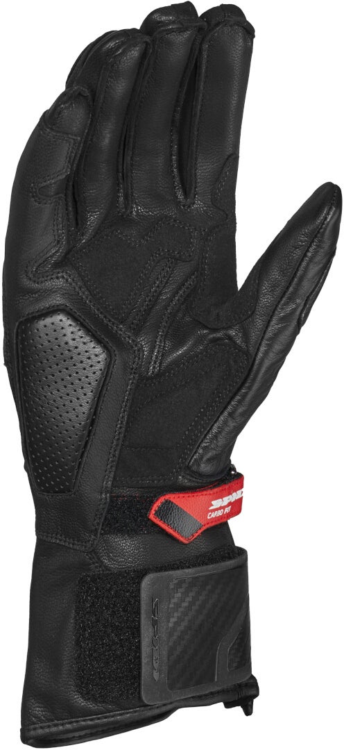 Spidi Carbo Fit Motorcykel handsker sort/hvid/rød M Figur 3