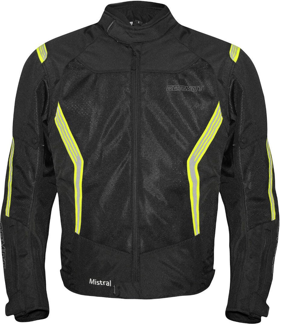 Germot Mistral Blouson textile de moto noir/néon 3XL Figure 1