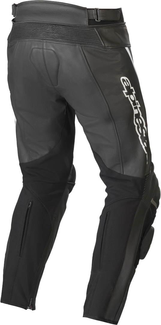Alpinestars Track v2 Motorcycle Leather Pants black/white 58 Figure 2
