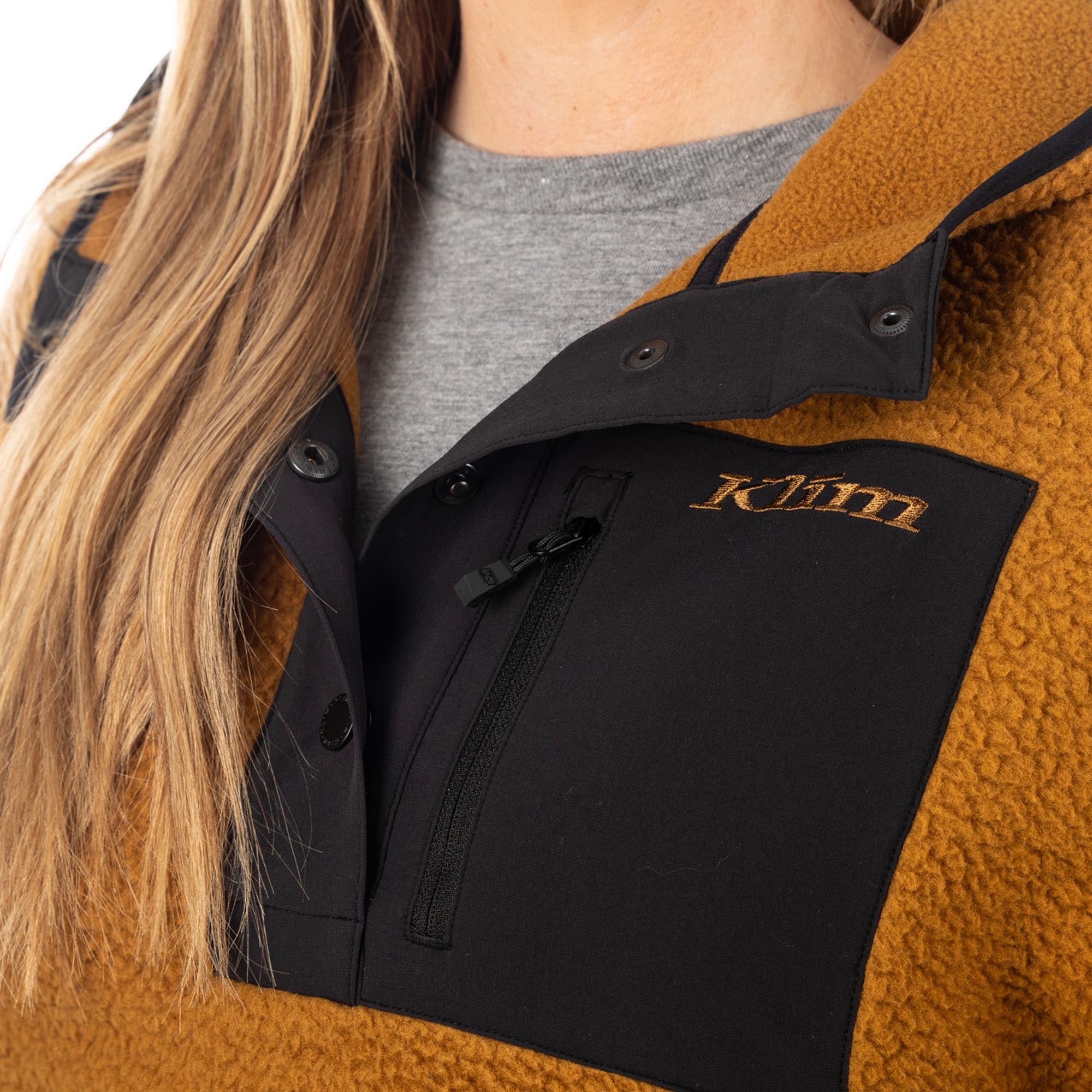 Klim Sira High Pile Moletom de Moleç Feminino marrom S Figura 5