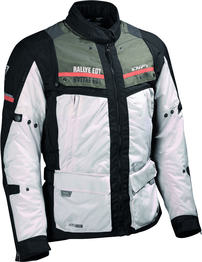 DIFI Sierra Nevada 3 Aerotex Veste textile de moto imperméable noir/vert XXL Figure 1
