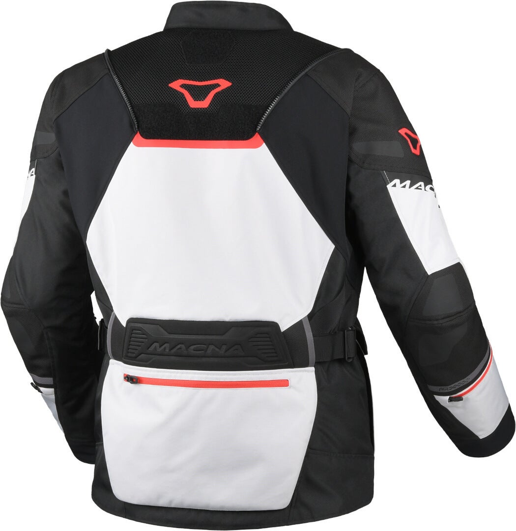 Macna Air Hybrid 2.0 waterproof Motorcycle Textile Jacket light grey/black/red XL Figure 3