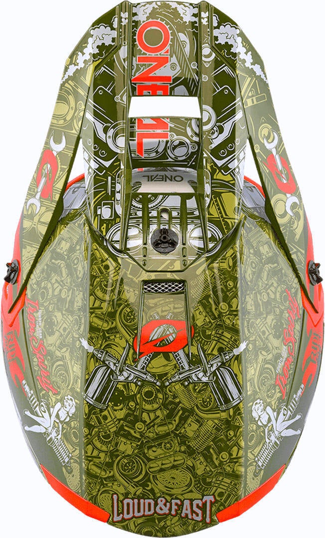 Oneal 5Series Polyacrylite HR Casque de motocross Vert L (59/60) Figure 2