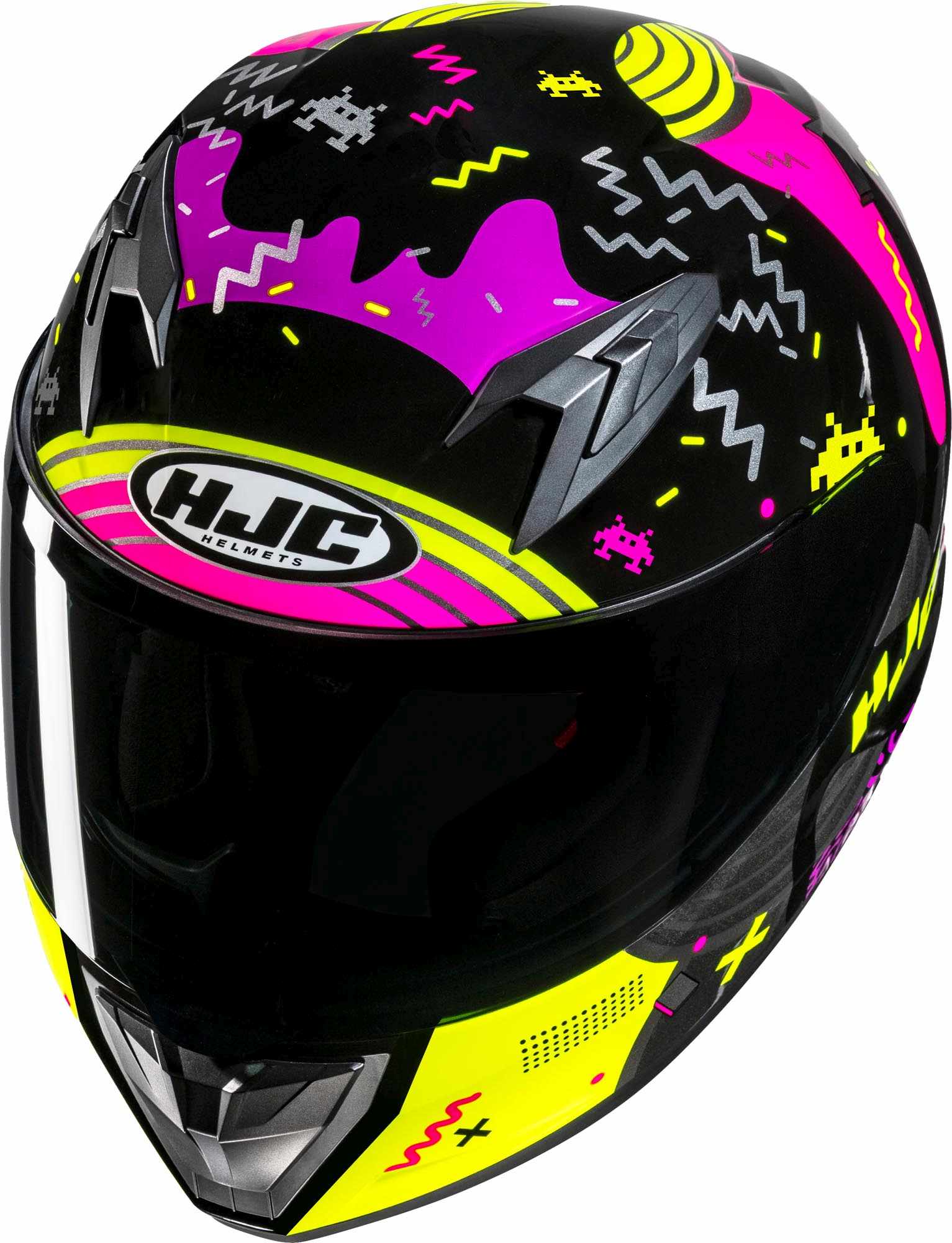 HJC Y10 Mika Jeugd Helm zwart/roze J/M (50/51) Figuur 2