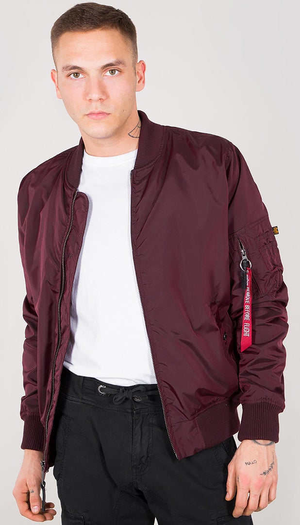 Alpha Industries MA-1 TT Giacca rosso scuro L Figura 1