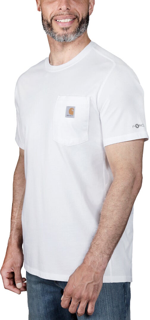 Carhartt Force Relaxed Fit Midweight Pocket Triko bílá M Obrázek 4