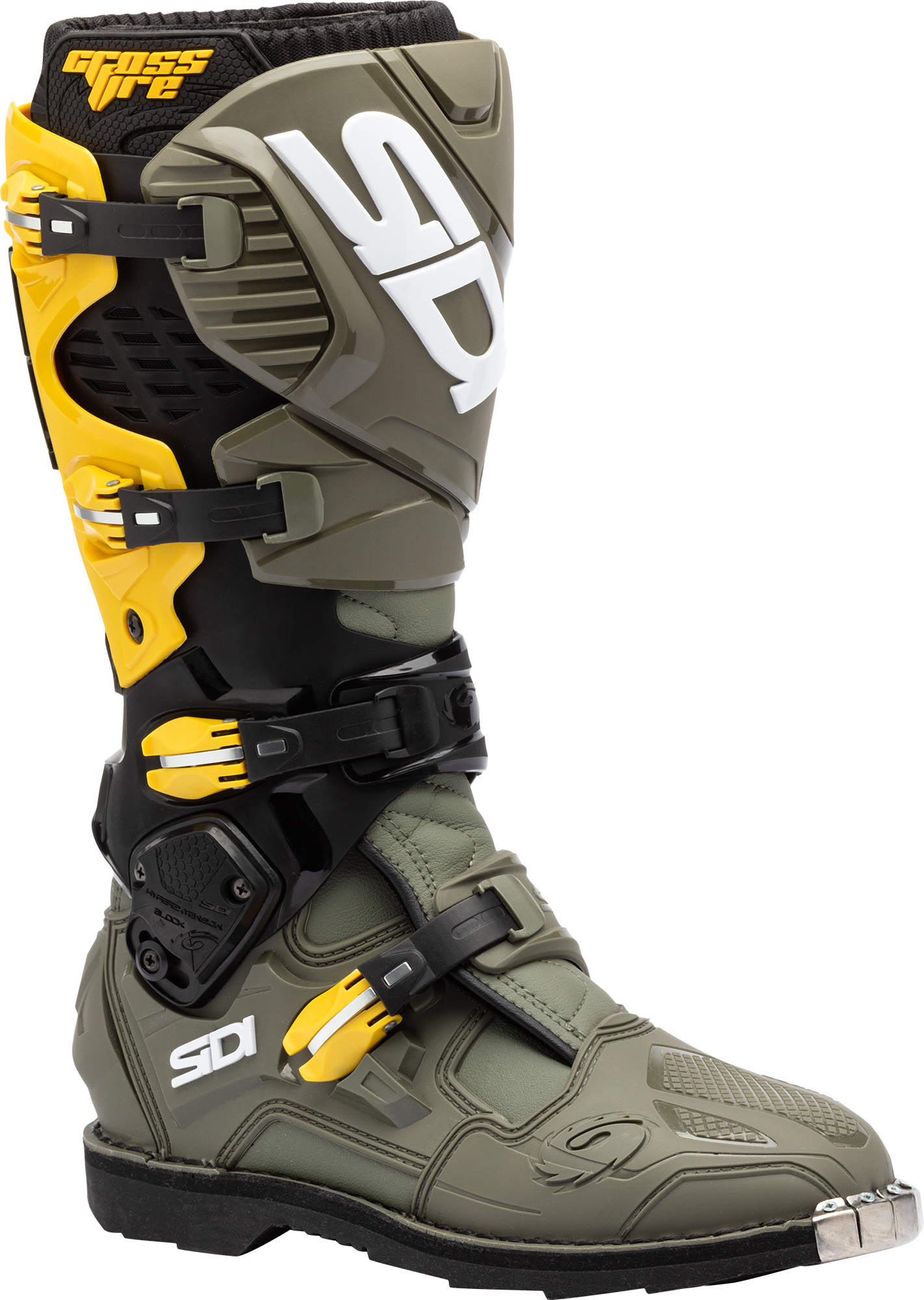 Sidi Crossfire 3 Bottes de motocross Vert/Noir/Jaune 44 Figure 1