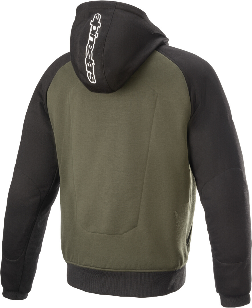 Alpinestars Chrome Sport Motorcykel Hoodie Olivgrön/svart S Figur 2