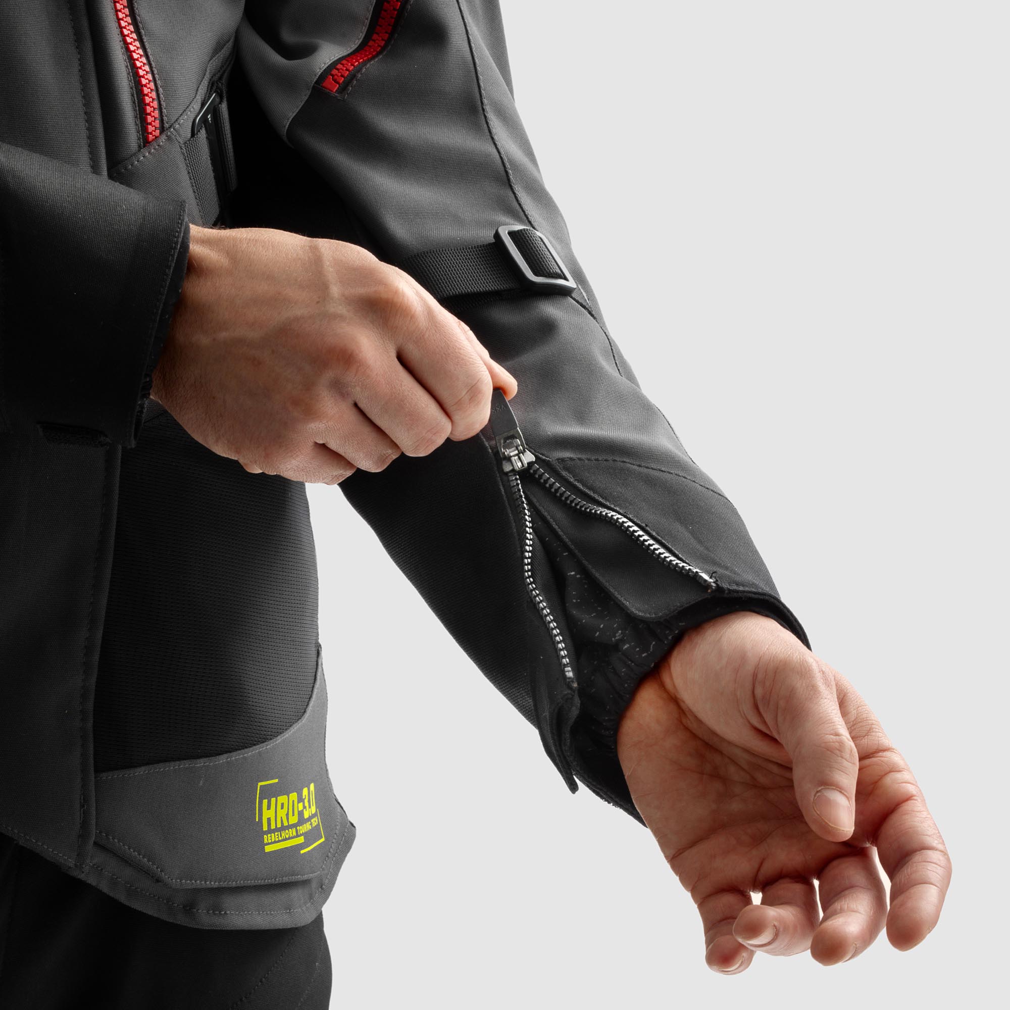 Rebelhorn Hardy 3.0 waterproof Motorcycle Textile Jacket dark grey/black/yellow L Figure 11
