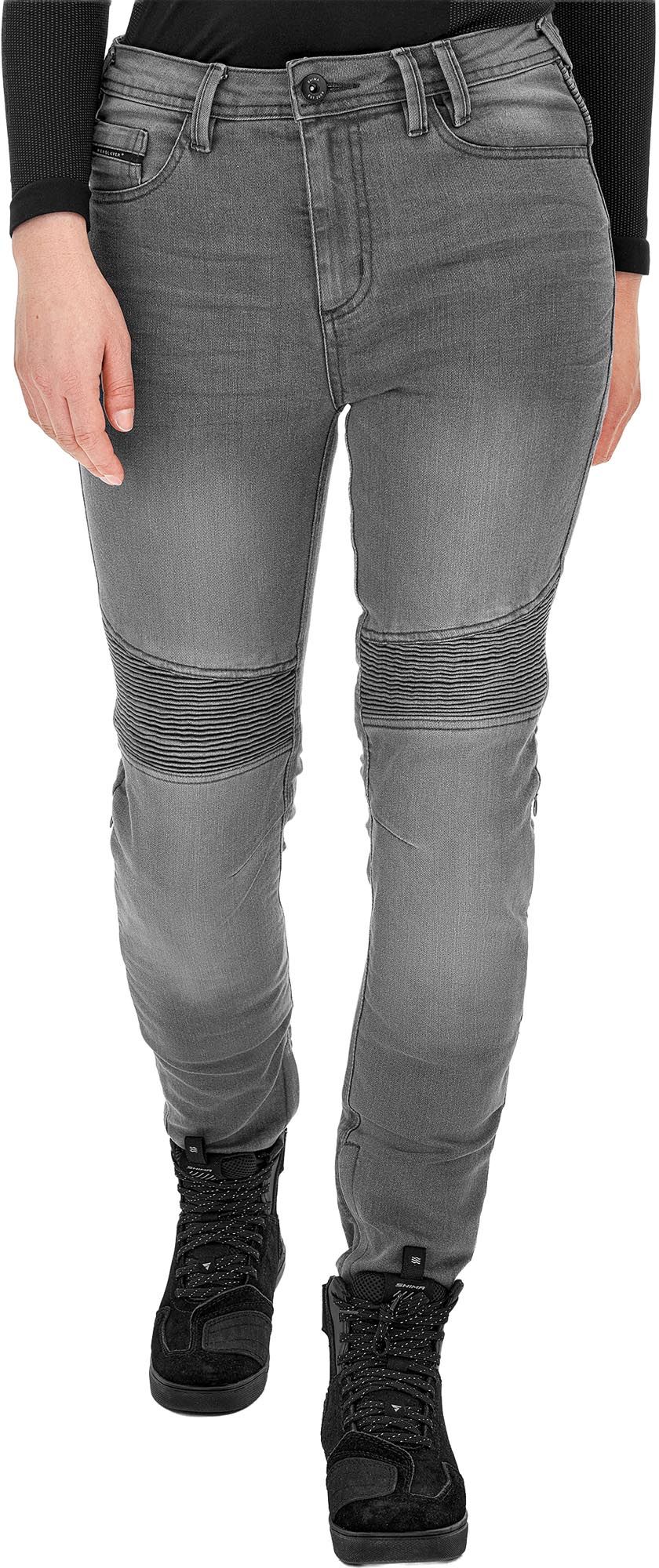 SHIMA Zenith Ladies Motorcycle Jeans grey 28/32 Figure 3
