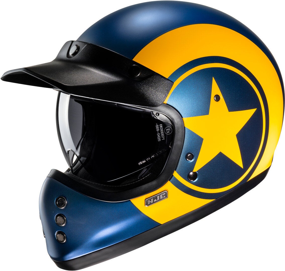 HJC V60 Nyx Helm blauw/geel M (57/58) Figuur 1