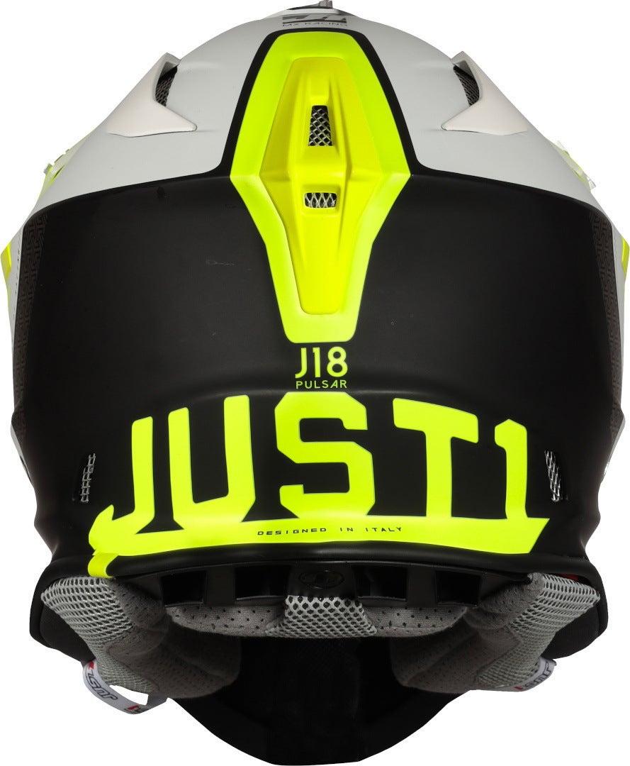 Just1 J18 Pulsar Casco motocross giallo/nero/bianco M (57/58) Figura 4
