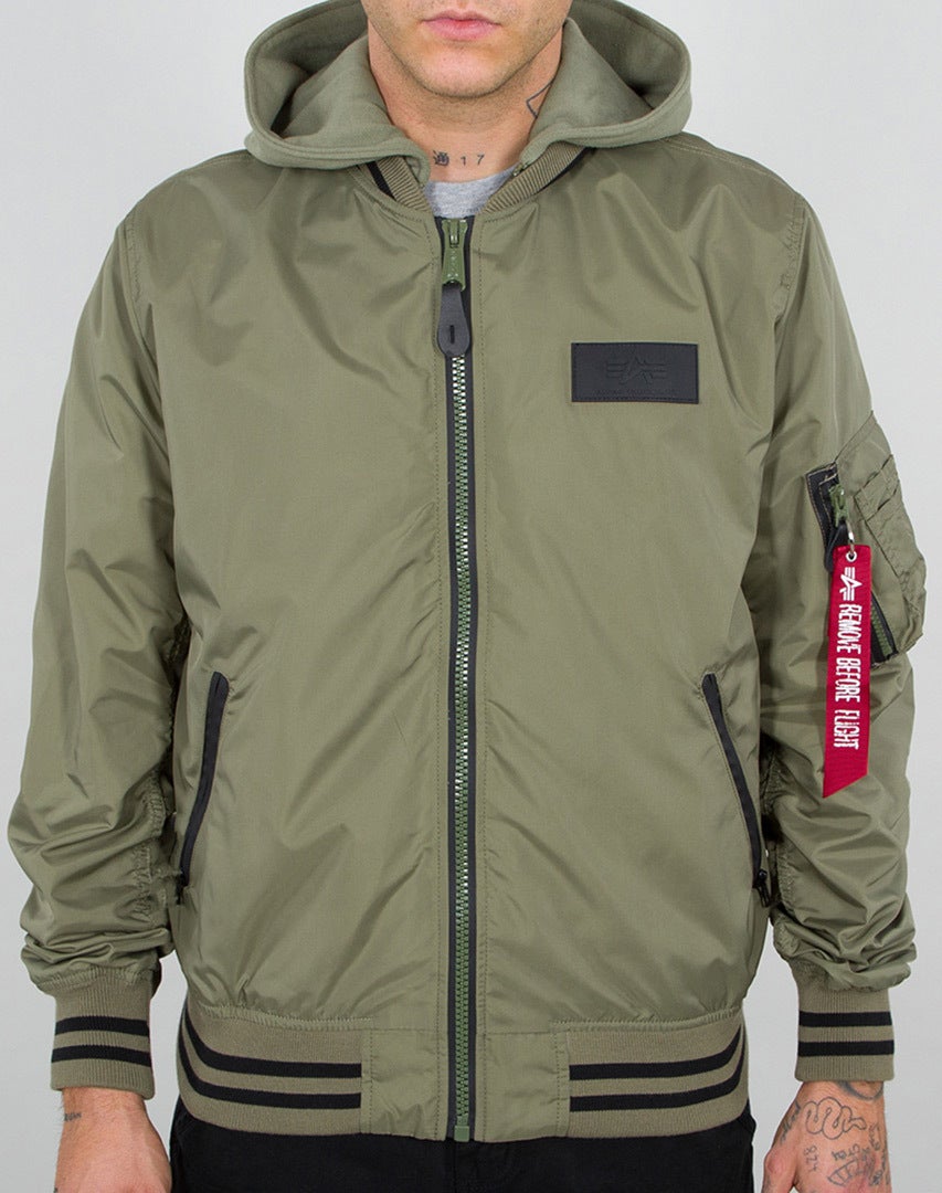 Alpha Industries MA-1 TT Hood Defense Куртка Олив M Рисунок 1