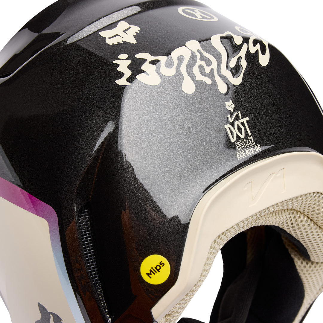 FOX V1 Hello Future Special Edition MIPS Motocross Helm schwarz S (55/56) Abbildung 2